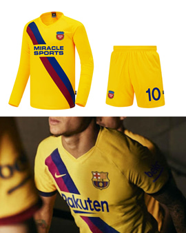 [플라잉키즈] 2020 바르셀로나 어웨이 아동/성인 축구유니폼